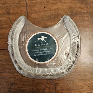 RARE KEENELAND RACE COURSE RACING HORSESHOE WITH TRACK DIRT STILL SEALED IN IT